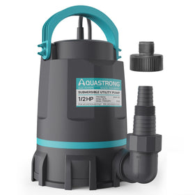 AquaStrong 1/2 HP sump pump motor for fast water removal.