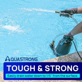 AquaStrong discharge adapters simplify installation and setup.
