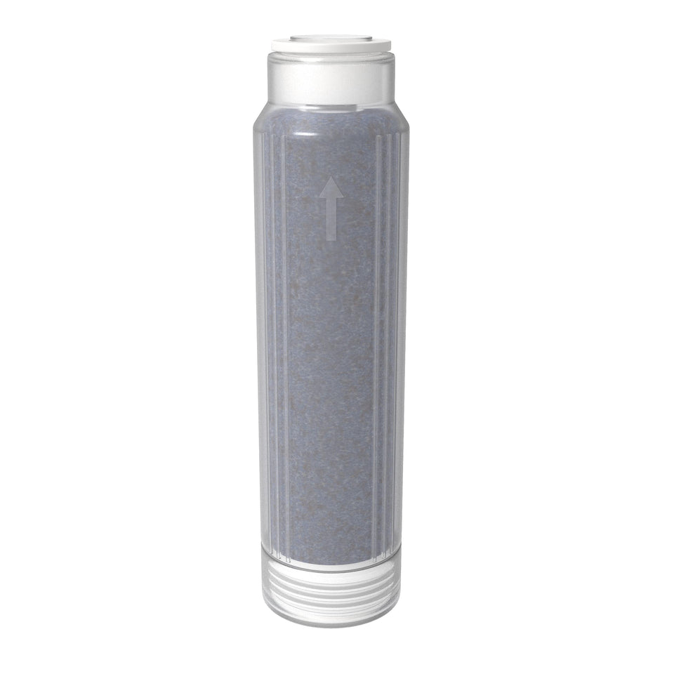 AquaticLife color-changing DI resin cartridge indicating depletion status for easy replacement