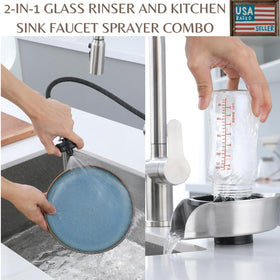 AquatiQ nickel finish adds kitchen-grade style and durability.