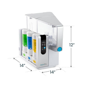 AquaTru Classic 4-stage filter system highlighting advanced purification for better-tasting water.