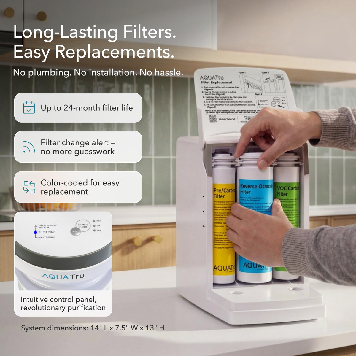 AquaTru eco-friendly hydration reduces plastic bottle waste.
