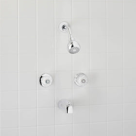 Aqua Vista diverter tub spout enabling easy bath-to-shower transitions