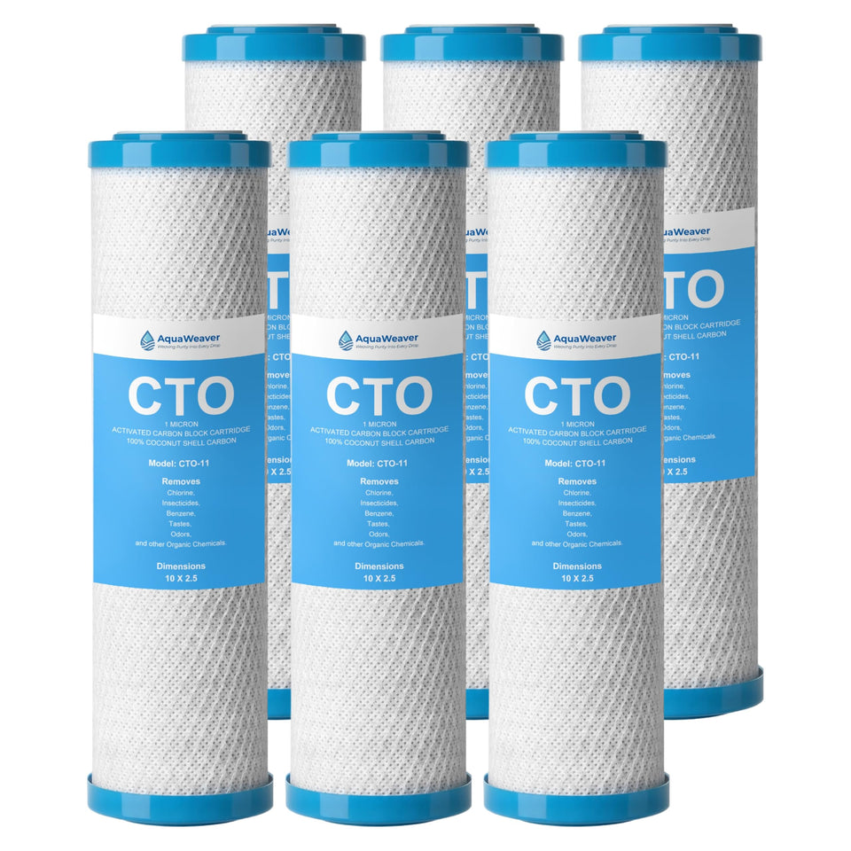 AquaWeaver 1-micron filter for clearer tap water.