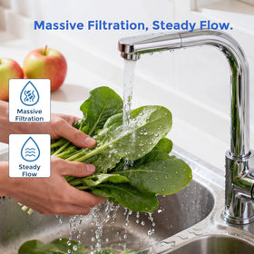 AquaWeaver enhances water quality for drinking, cooking, and showers.