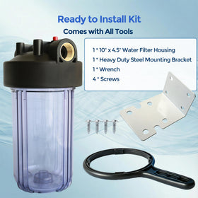 AquaWeaver WH-C10HD clear housing allows quick cartridge inspection.