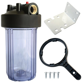 AquaWeaver WH-C10HD front view with clear housing for easy inspection.