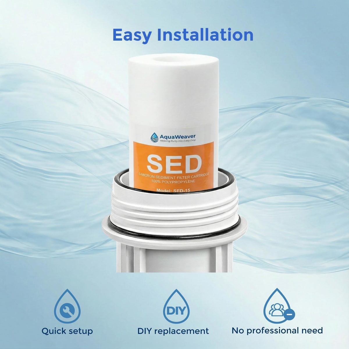 AquaWeaver 5 micron filter supports compatibility with many brands