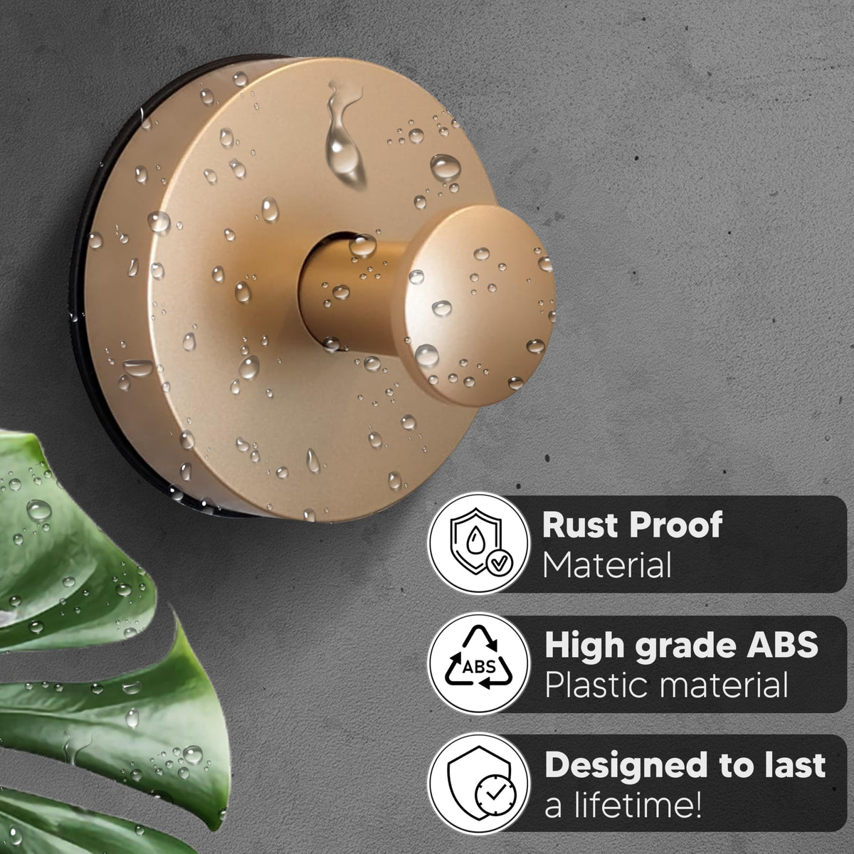 ARBELLE INNOVATIONS holds up to 15 lbs on smooth surfaces.