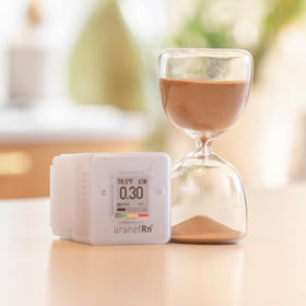 Aranet SAF radon detector home supports dual units for radon measurement.
