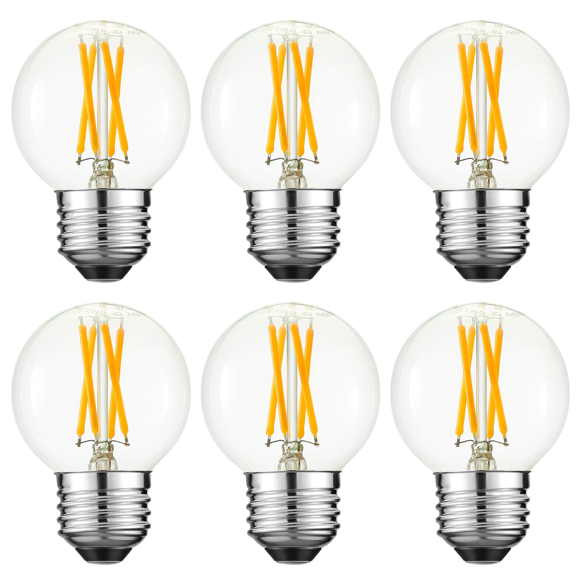 Arberlic G16.5 cross-filament Edison bulb with clear glass for warm, inviting lighting.