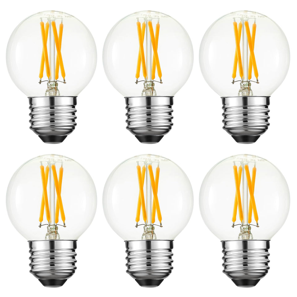 Arberlic G16.5 cross-filament Edison bulb with clear glass for warm, inviting lighting.
