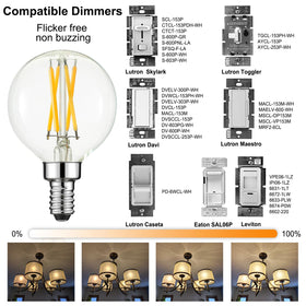 Arberlic G16.5 Edison-style clear glass bulb elevates vintage charm