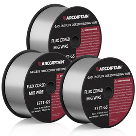 ARCCAPTAIN flux core wire 0.035 in 2lb pack for gasless welding projects