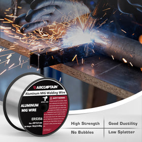 ARCCAPTAIN 0.035 inch MIG wire enabling precise bead formation