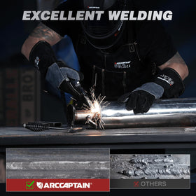 ARCCAPTAIN 165A MIG welder compact portable design with carry handle