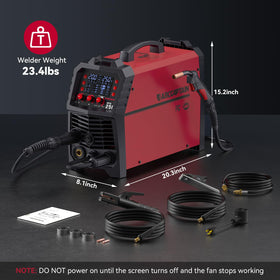ARCCAPTAIN 250A MIG welder safety features and protections
