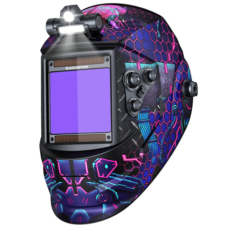 ARCCAPTAIN large 394x366 screen view improves weld visibility for precise work.