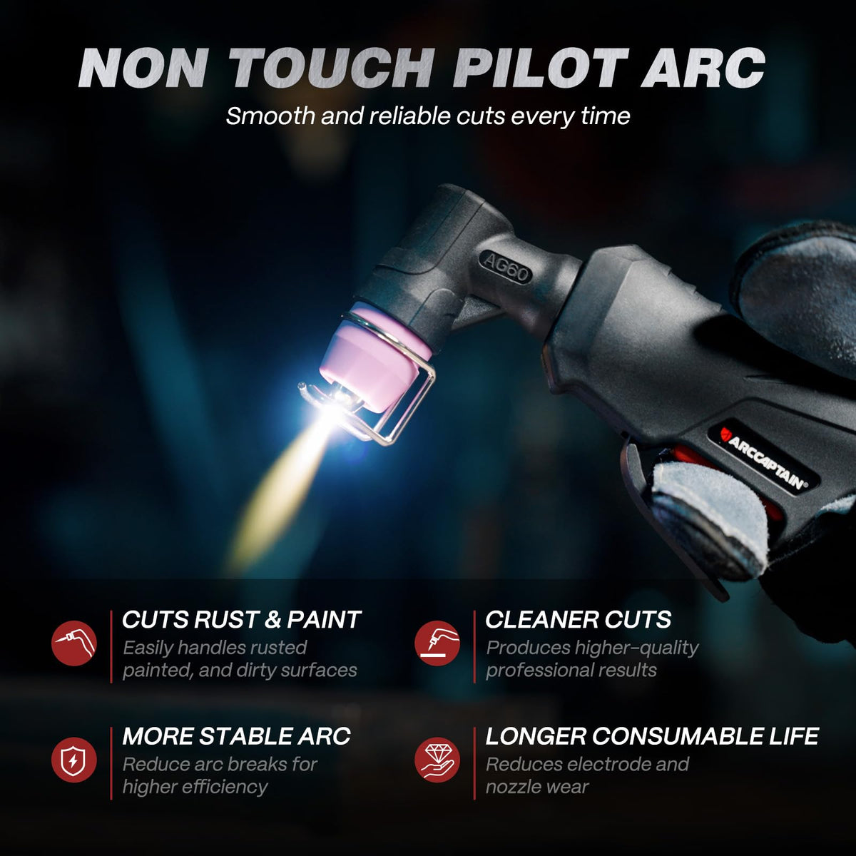 ARCCAPTAIN 55A dual voltage settings for flexible power options.