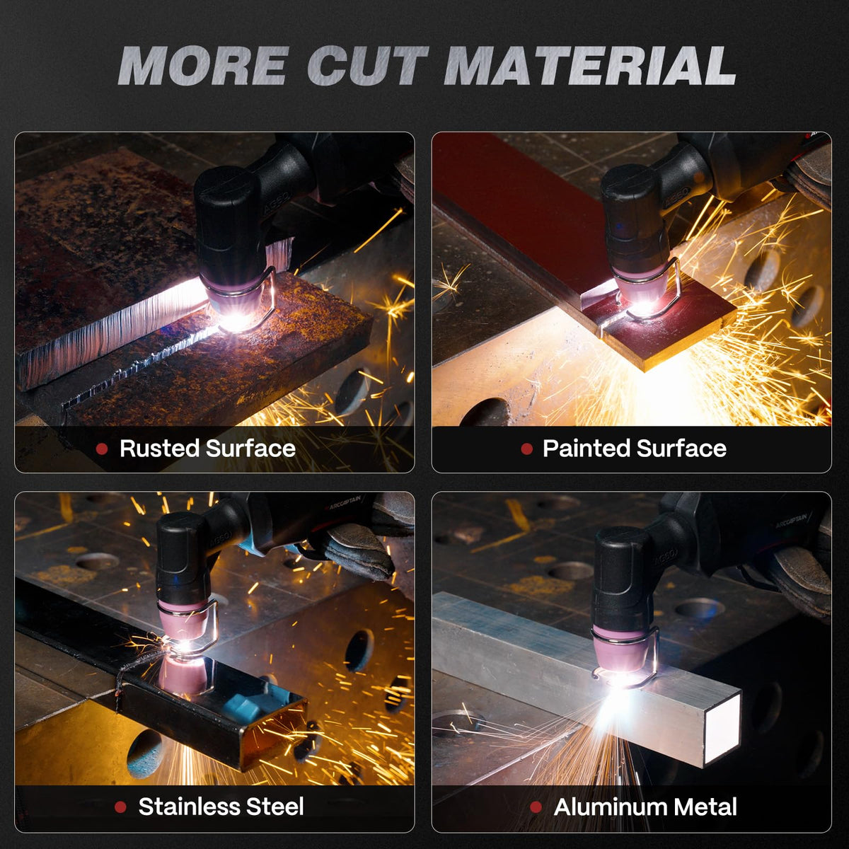 ARCCAPTAIN inverter technology emphasizing efficient, reliable cutting.