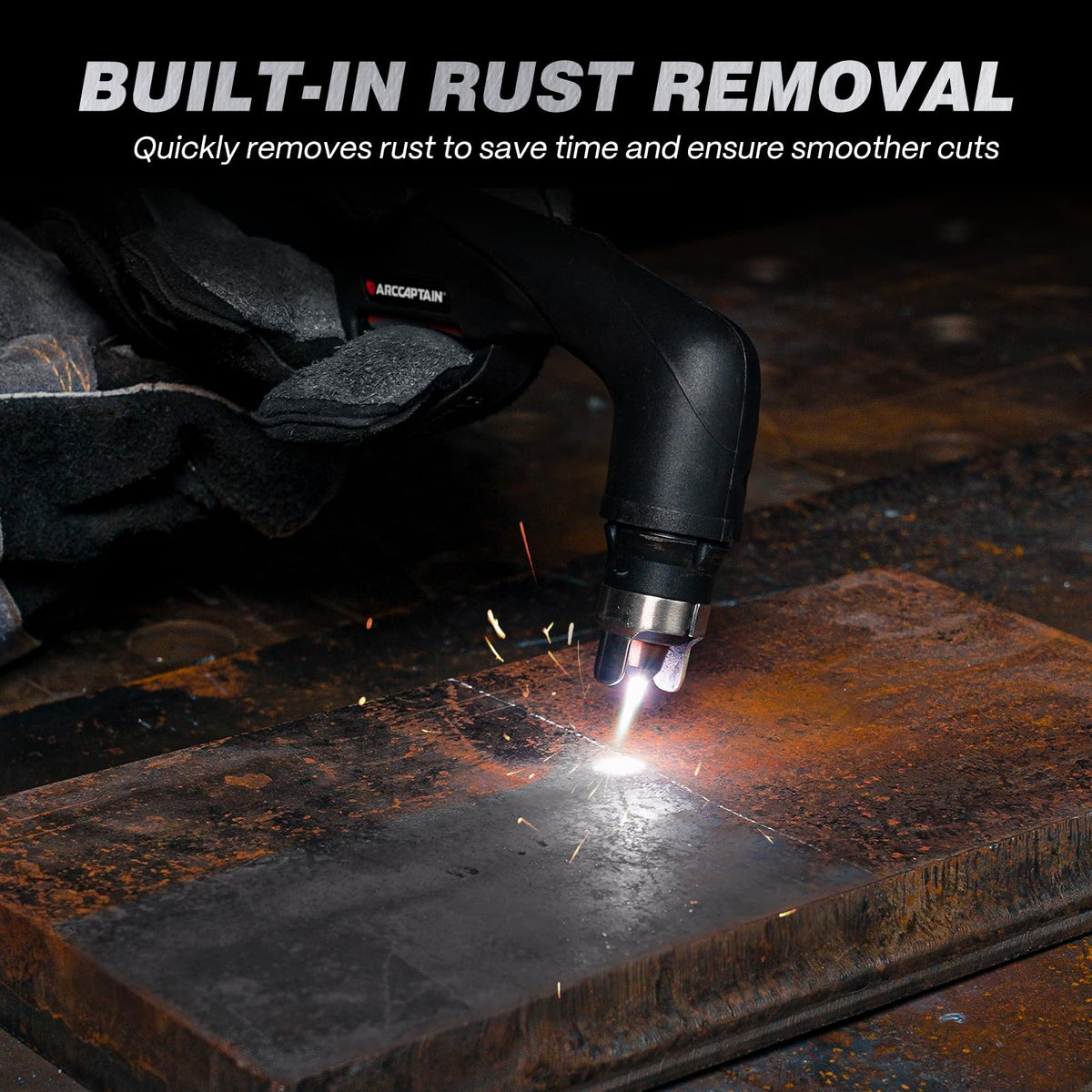 Dual voltage switch on ARCCAPTAIN plasma cutter enabling 110V or 220V operation