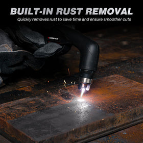Dual voltage switch on ARCCAPTAIN plasma cutter enabling 110V or 220V operation