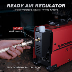 IP21 protection and integrated air filter on ARCCAPTAIN plasma cutter