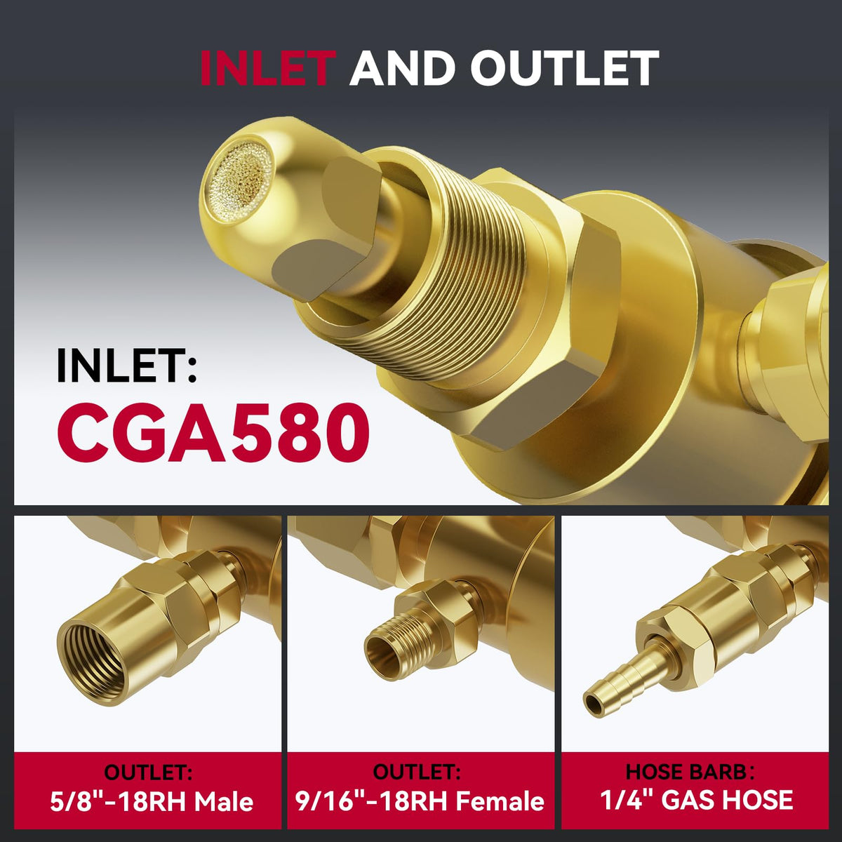 ARCCAPTAIN 8-2ft inert gas hose coiled for easy setup