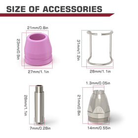 ARCCAPTAIN AG-60 accessories pack helps extend torch life and reliability.