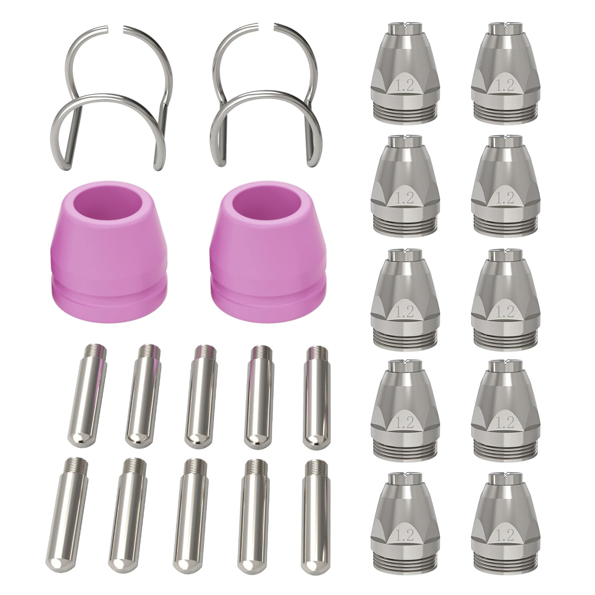 ARCCAPTAIN AG-60 shield cups improve torch stability for cleaner cuts.