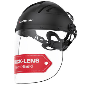 ARCCAPTAIN anti-fog face shield with full-view protection for tough jobs