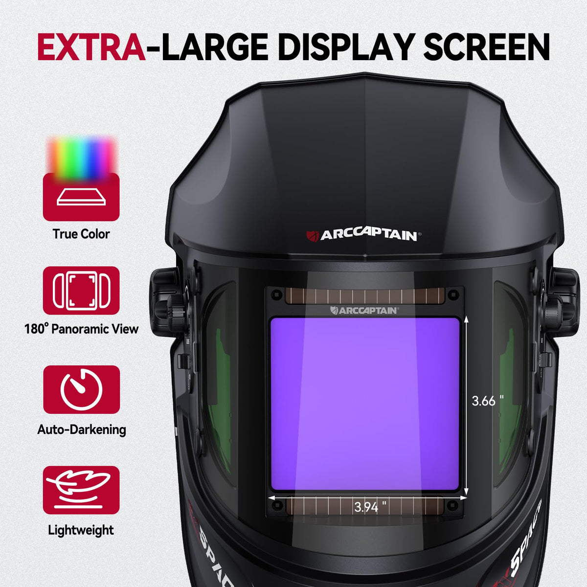 ARCCAPTAIN panoramic helmet view for all-angle welding surveillance