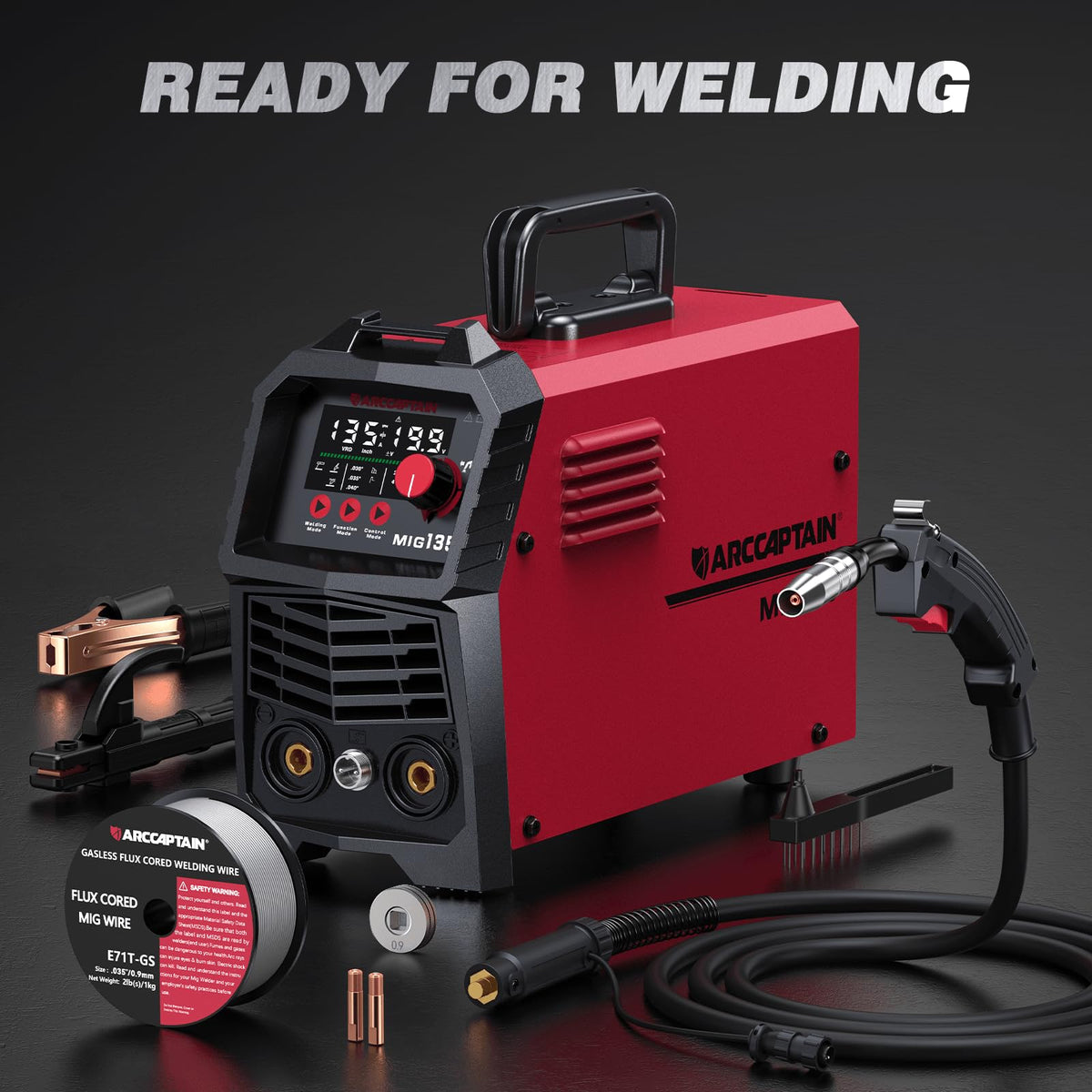 ARCCAPTAIN compact design with shoulder strap supports portable welding anywhere.