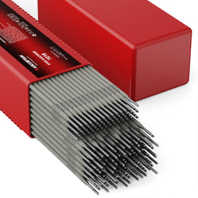 ARCCAPTAIN E7018 welding rod in a 10 lb pack for versatile arc welding.