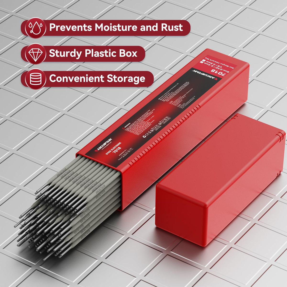 ARCCAPTAIN E7018 low hydrogen content welds reduce cracking risk.