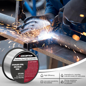 ARCCAPTAIN ER308L wire compatible with grades 304/304L/308/308L/321/347.