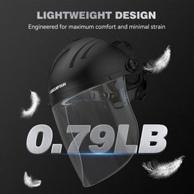 ARCCAPTAIN shield offers clear visibility with anti-scratch lens in demanding conditions