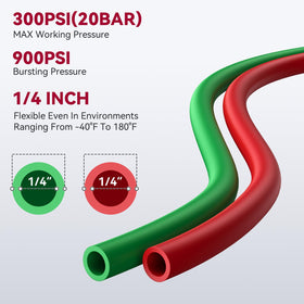 ARCCAPTAIN Grade T hose with 9/16-18 B fittings for secure connections.