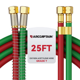 ARCCAPTAIN Grade T hose suited for oxy-fuel welding and cutting applications.