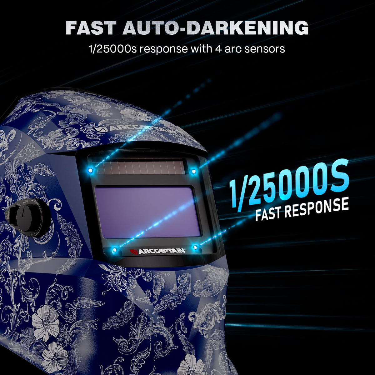 ARCCAPTAIN HSH-S800 cheater lens compatible design supports detailed work.