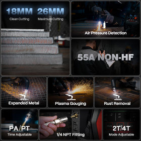 ARCCAPTAIN iControl app control detail enables remote cutting management.
