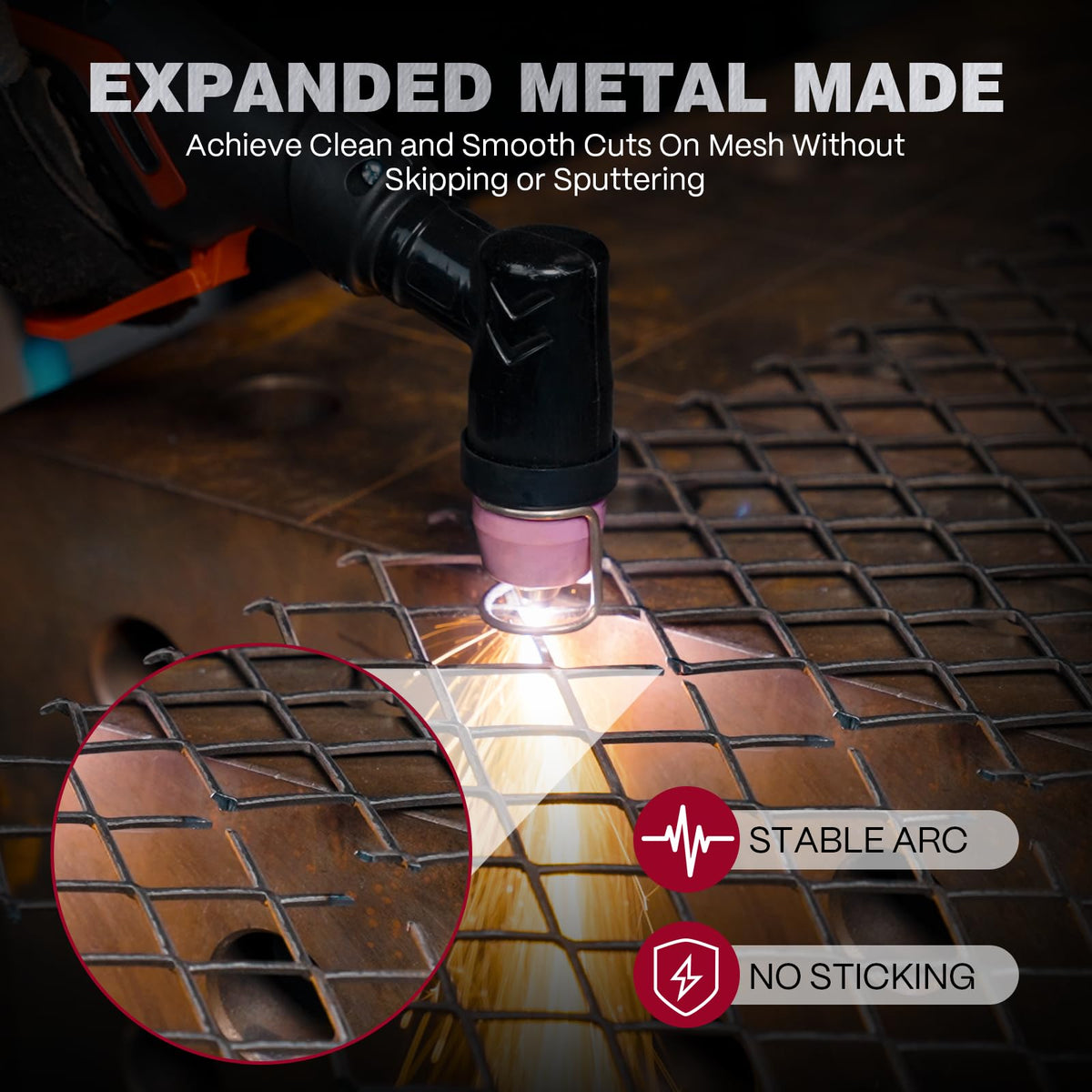 ARCCAPTAIN iControl Cut55 Prolux rust-removal feature cleans metal surfaces safely.