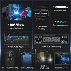 ARCCAPTAIN helmet side lenses enhance peripheral visibility for safer multi-angle welding.