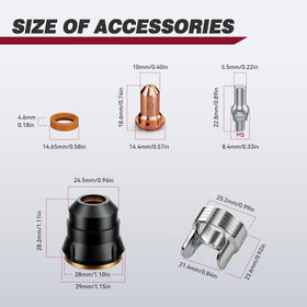 ARCCAPTAIN IPT60 nozzle delivers a precise plasma beam for smoother cuts.