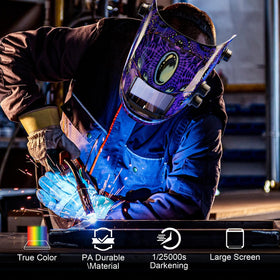 ARCCAPTAIN lightweight hood reduces neck strain during long jobs
