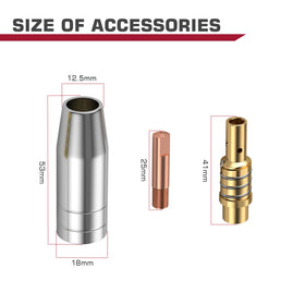ARCCAPTAIN MB15 durable nozzle ready for high temperature welding