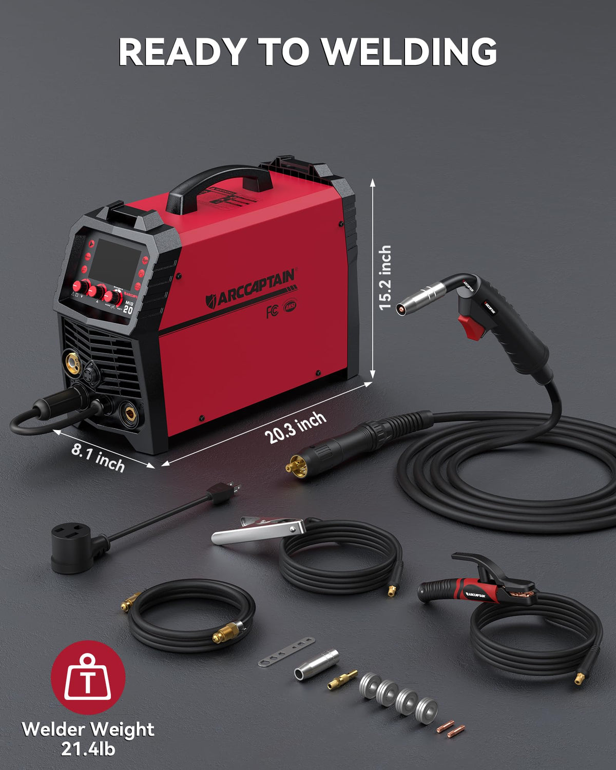 ARCCAPTAIN MIG Welder VRD and protection features for safety