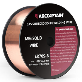 ARCCAPTAIN MIG wire spool with smooth feeding for reliable welds