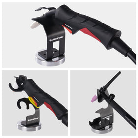 ARCCAPTAIN packaged MIG torch stand ready to use