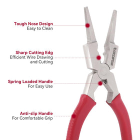 ARCCAPTAIN 8-inch pliers demonstrating spatter-removal action during welding.